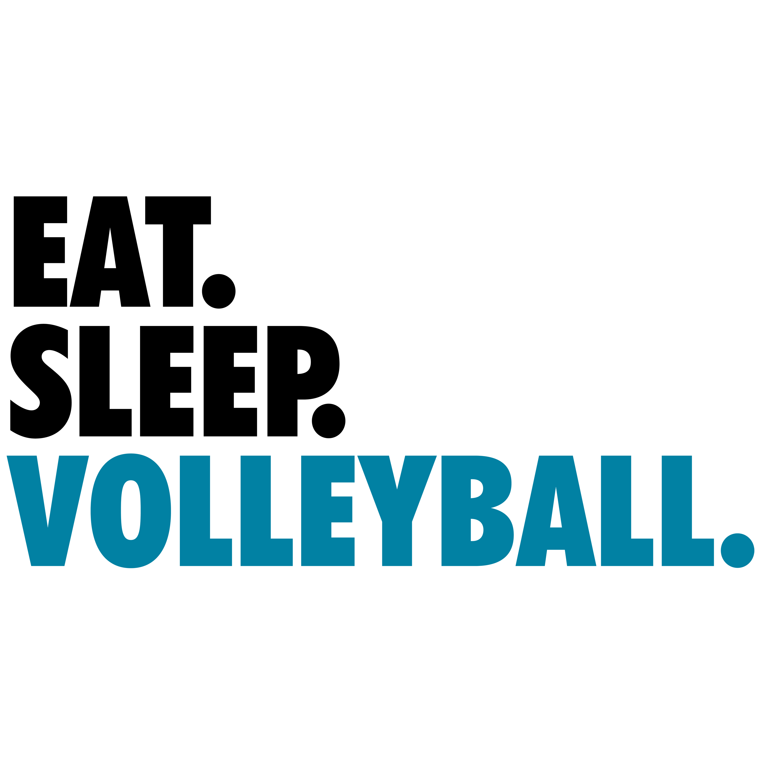 Eat. Sleep. Volleyball. (Blue)