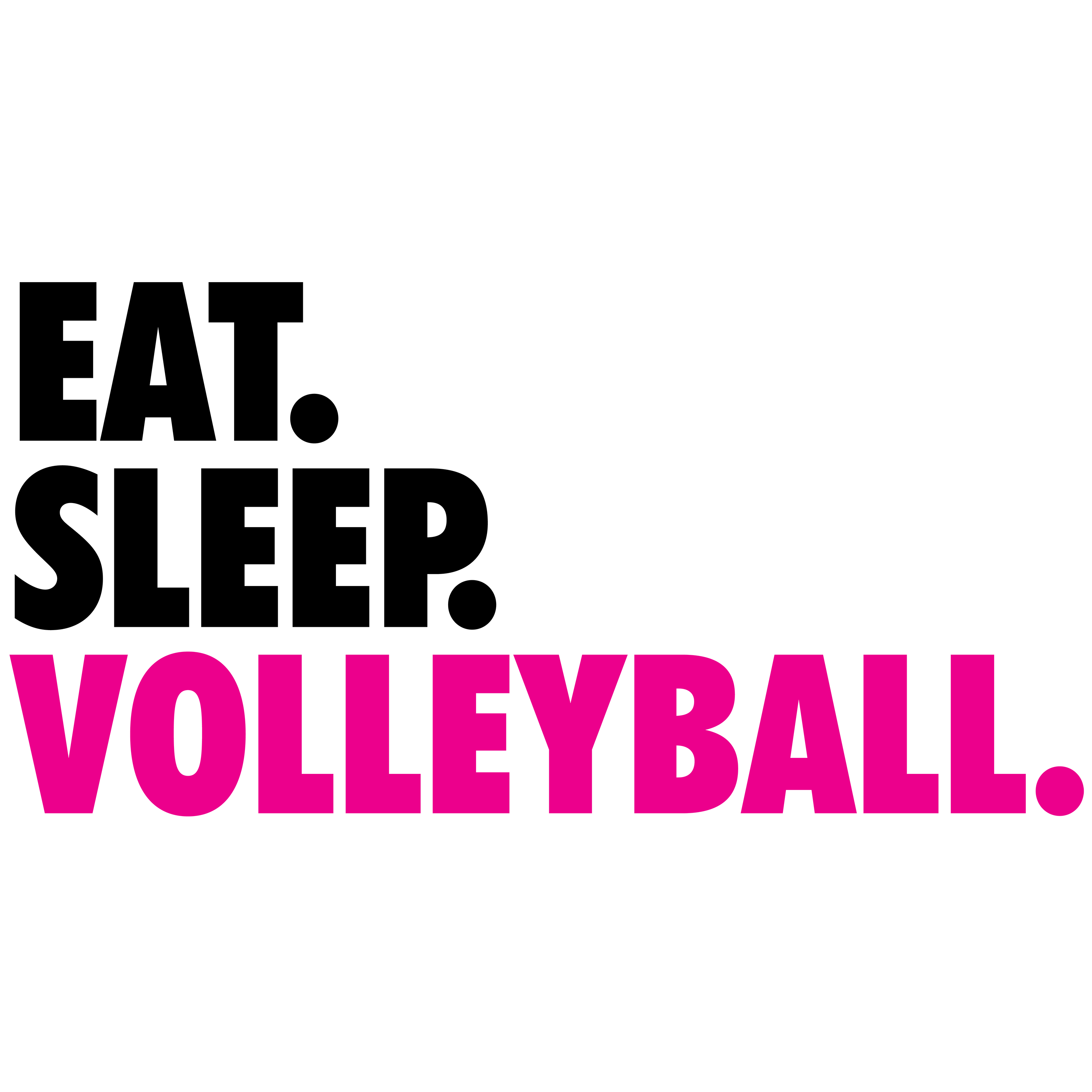 Eat. Sleep. Volleyball. (Pink)