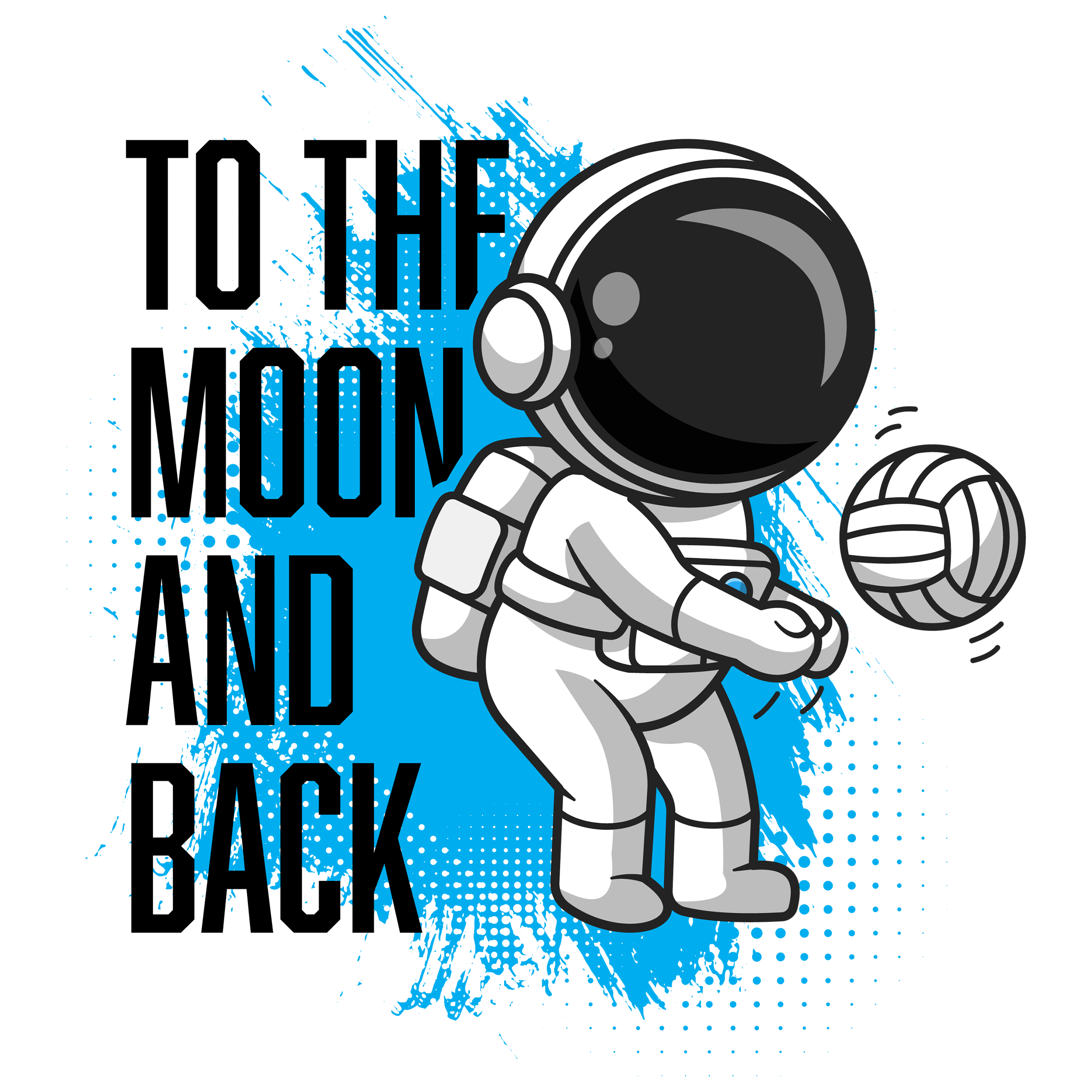 To The Moon Volleyball