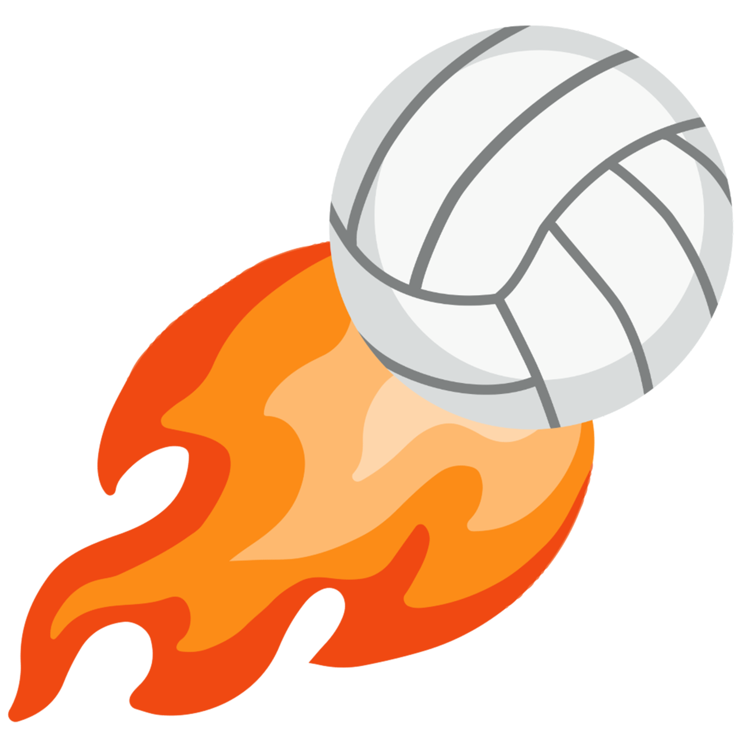 Flaming Volleyball